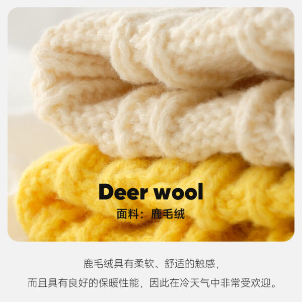 Solid Color Twist Female Autumn And Winter Student Warm Ear Protection Knitted Hat Couple Versatile Cold Hat - Image 3