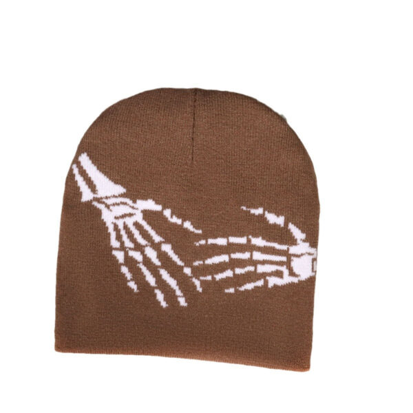5Pcs-Popular Men And Women Outdoor Street Personality Casual Hip Hop Trend Acrylic Jacquard Warm Knitted Hat - Image 4