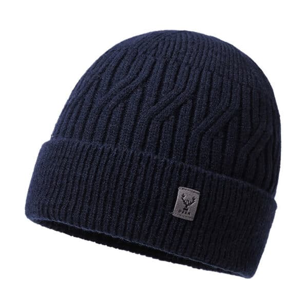 Men'S Knitted Hat Winter Travel Warm Pullover Hat Outdoor Sports Youth Solid Color Simple Hat - Image 7