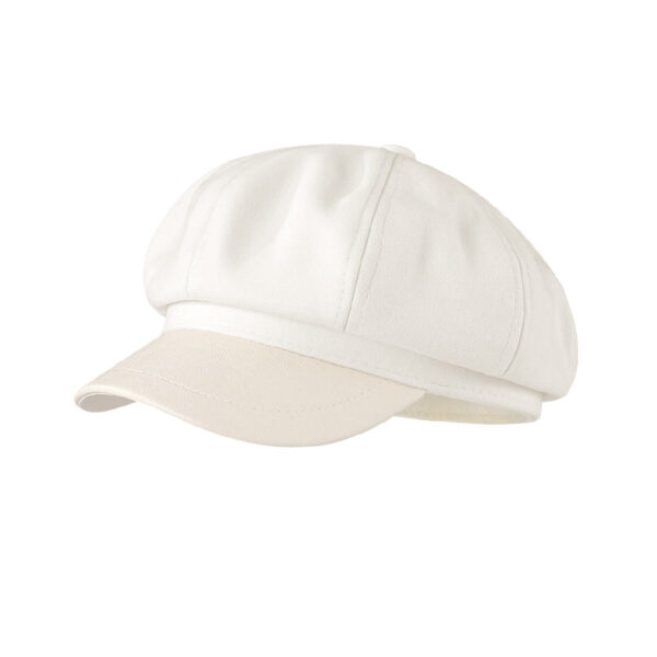 Autumn And Winter New Metal Standard Beret Children Big Head Circumference Show Face Small Reverse Wear Woolen Forward Hat - Image 33