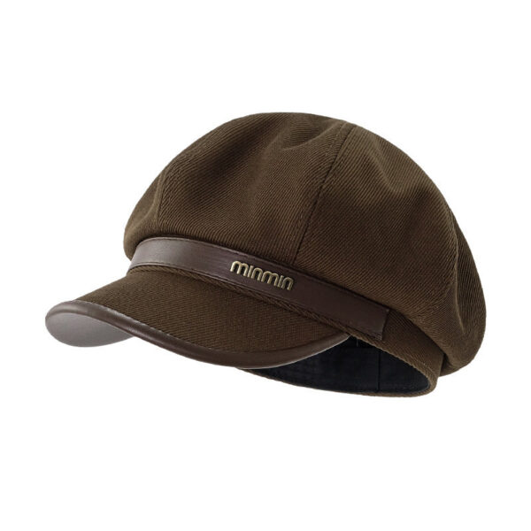 Autumn And Winter New Metal Standard Beret Children Big Head Circumference Show Face Small Reverse Wear Woolen Forward Hat - Image 28