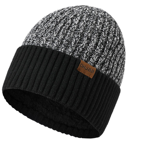 Winter Men'S Double Wool Hat Adult New Fleece Warm Knitted Hat - Image 7