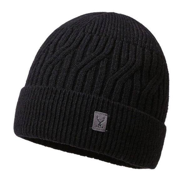 Men'S Knitted Hat Winter Travel Warm Pullover Hat Outdoor Sports Youth Solid Color Simple Hat - Image 6