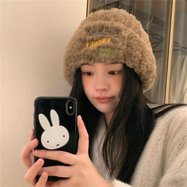 New Knitted Hat Children'S Winter Wool Stripes Show A Small Face Plush Warm Thickened Large Head Circumference Ear Protectors Stacking Hat - Image 18