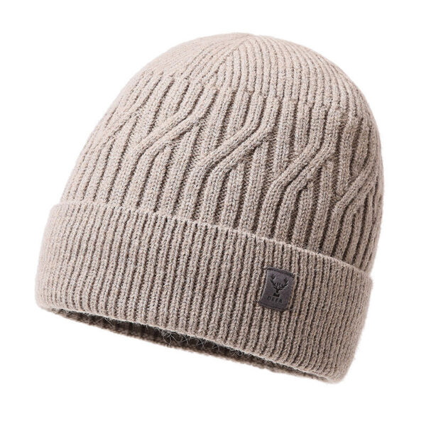 Men'S Knitted Hat Winter Travel Warm Pullover Hat Outdoor Sports Youth Solid Color Simple Hat - Image 10