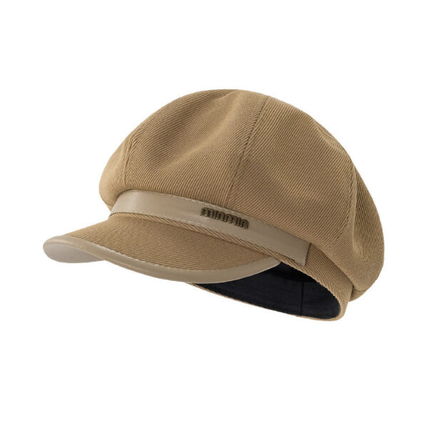 Autumn And Winter New Metal Standard Beret Children Big Head Circumference Show Face Small Reverse Wear Woolen Forward Hat - Image 30