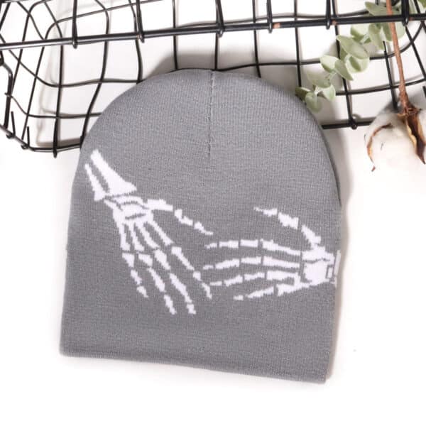 5Pcs-Popular Men And Women Outdoor Street Personality Casual Hip Hop Trend Acrylic Jacquard Warm Knitted Hat - Image 9