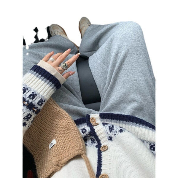 Vintage Fair Island Jacquard Knitted Cardigan Women'S Autumn And Winter New Soft Waxy Sweater Jacket - Image 5