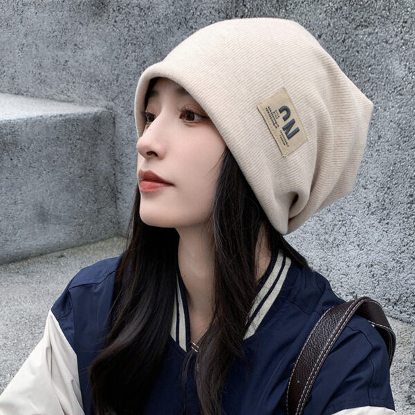 2Pcs Knitted Hats-Children'S Letters Spring And Autumn Internet Celebrities Show Their Faces Small Versatile Knitted Hats - Image 7