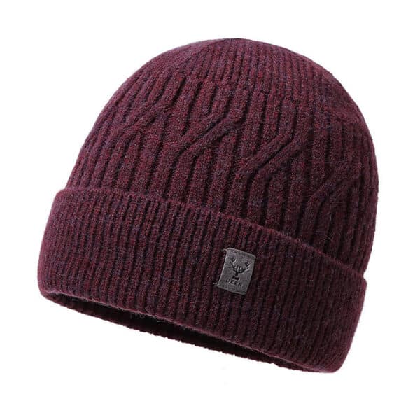 Men'S Knitted Hat Winter Travel Warm Pullover Hat Outdoor Sports Youth Solid Color Simple Hat - Image 8