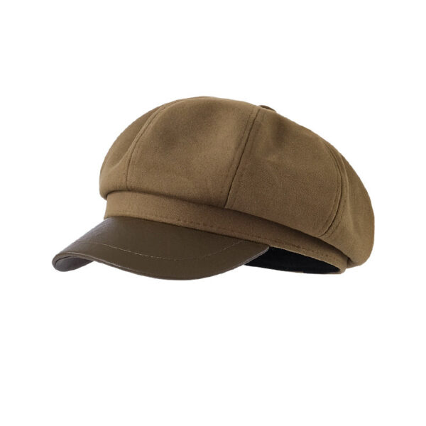Autumn And Winter New Metal Standard Beret Children Big Head Circumference Show Face Small Reverse Wear Woolen Forward Hat - Image 32