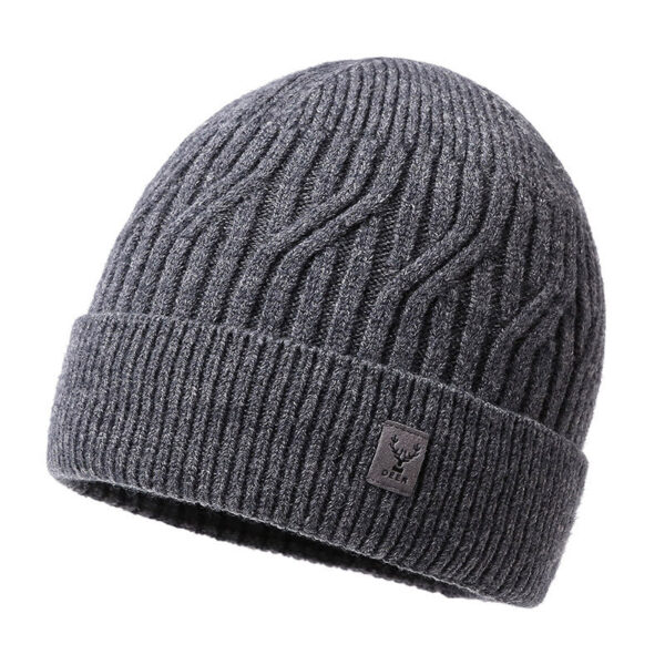 Men'S Knitted Hat Winter Travel Warm Pullover Hat Outdoor Sports Youth Solid Color Simple Hat - Image 9