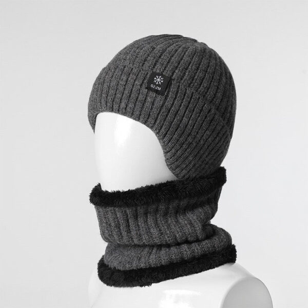 Hat Men'S Winter Warm Wool Hat Thickened Ear Protector Winter Autumn And Winter Knitted Hat Men'S Winter - Image 8