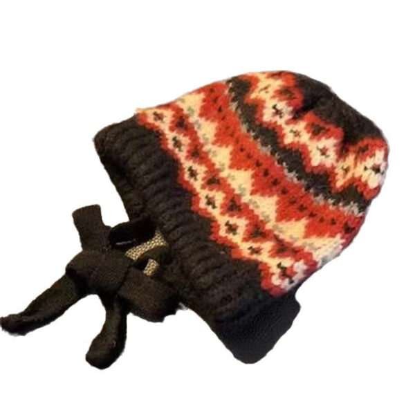Fair Island Style Knitted Hat Children'S Retro Dual-Purpose Bag Hat Warm Wool Hat Ear Protection Street Style - Image 6