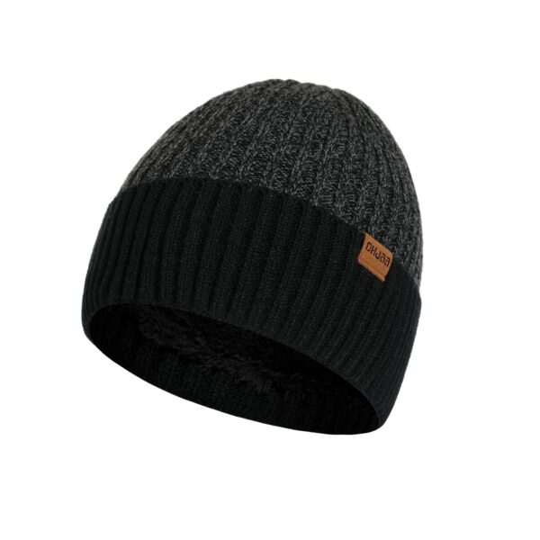 Winter Men'S Double Wool Hat Adult New Fleece Warm Knitted Hat - Image 12