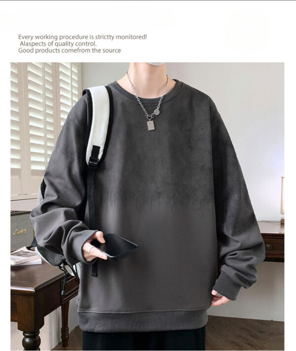 Autumn And Winter Large Size Public Version Design Sweater Men'S Top Loose And Versatile Explosion - Image 2