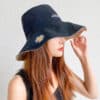 Colorful Reversible Lady Fashion Bucket Hat With Custom Embroider